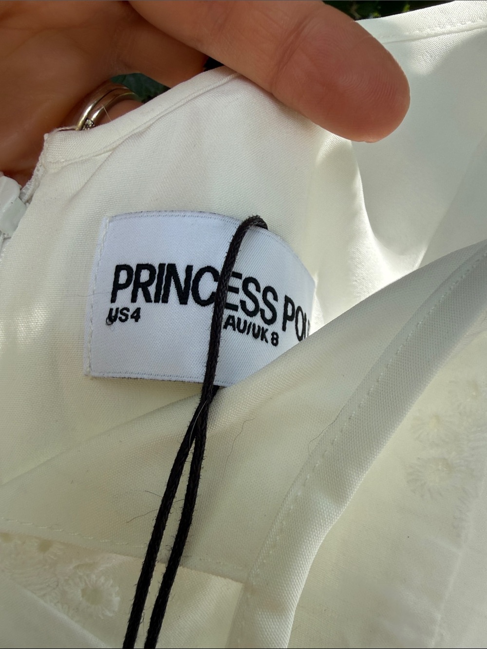Princess Polly White Eyelet Ruffle Mini Dress - Picture 5 of 8